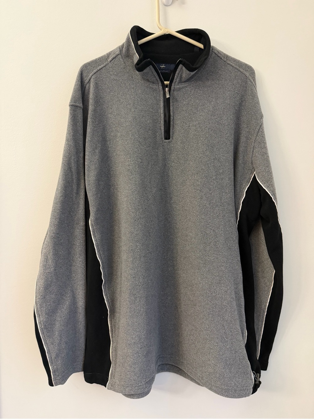 Zegna Sport Pullover Mens Sz XXL  Fleece Quarter 1/4 Zip